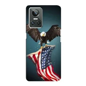 Чохол Прапор USA для Realme GT Neo 3 (Орел і прапор)