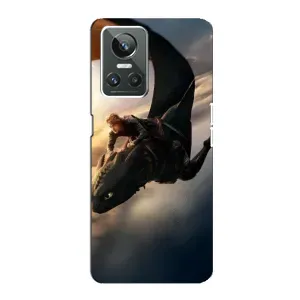 Чехол дракон Беззубик для Realme GT Neo 3 (Полет Беззубика)