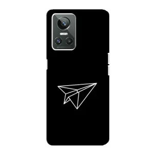 Чохол з картинками на чорному фоні для Realme GT Neo 3 (Літак)