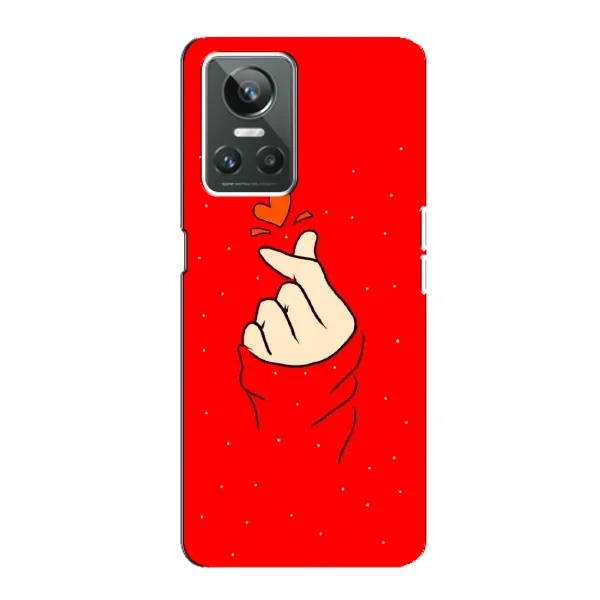 Чехол с рисунком «Сердце на красном» для Realme GT Neo 3 Чехол с рисунком «Сердце на красном» для Realme GT Neo 3