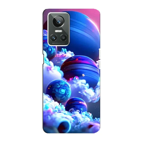 Чехол с рисунком «Синие планеты» для Realme GT Neo 3 Чехол с рисунком «Синие планеты» для Realme GT Neo 3