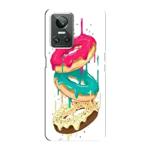 Чехол с изображением вкусной еды для Realme GT Neo 3 (Сочные пончики)