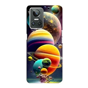 Чохол (ТПУ) з планетами на Realme GT Neo 3 (Сонячна система)