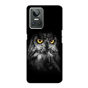 Чехлы с принтом СОВЫ для Realme GT Neo 3 (Сова на чёрном)