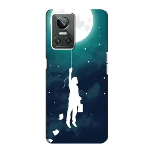 Чохол (ТПУ) з планетами на Realme GT Neo 3 (To The moon)