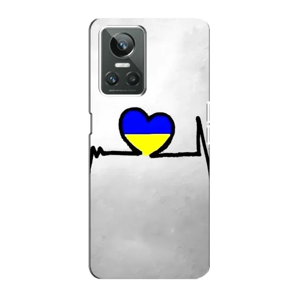 Чехол с рисунком «Украинская кардиограмма» для Realme GT Neo 3 Чехол с рисунком «Украинская кардиограмма» для Realme GT Neo 3