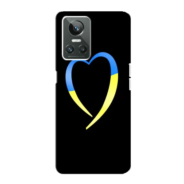 Чехол с рисунком «Украинское сердце» для Realme GT Neo 3 Чехол с рисунком «Украинское сердце» для Realme GT Neo 3