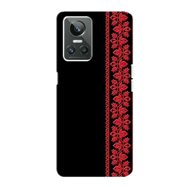 Чехол с рисунком «Вышиванка на черном» для Realme GT Neo 3 Чехол с рисунком «Вышиванка на черном» для Realme GT Neo 3