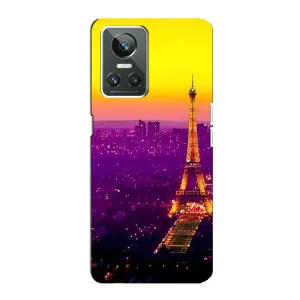Чехол с Эйфелевой башней на Realme GT Neo 3 (Яркая башня)