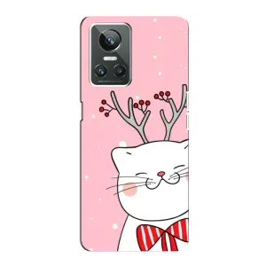 Чехол на тематику: Коты для Realme GT Neo 3 (Зимний кот)