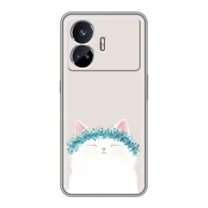Чехол на тематику: Коты для Realme GT Neo 5 (Белый котик)