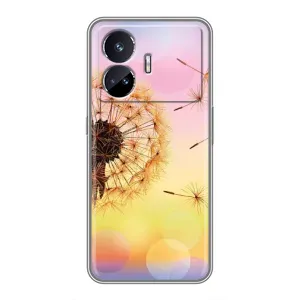Силиконовый Чехол с одуванчиками на Realme GT Neo 5 (Цветок-одуванчик)