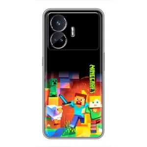 Чохли для Realme GT Neo 5 (Персонажі МайнКрафт) (Герой Майнкрафт)