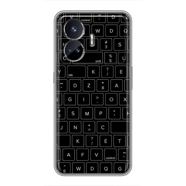 Чехол с рисунком «Клавиатура» для Realme GT Neo 5 Чехол с рисунком «Клавиатура» для Realme GT Neo 5