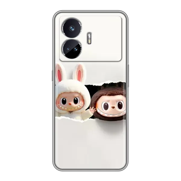 Чехол с рисунком «Фигурки Labubu» для Realme GT Neo 5 Чехол с рисунком «Фигурки Labubu» для Realme GT Neo 5