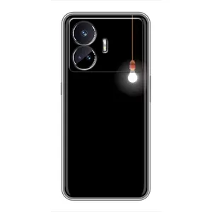 Чохол з картинками на чорному фоні для Realme GT Neo 5 (Лампочка)