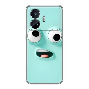 Силиконовые Чехлы (смешные стикеры) для Realme GT Neo 5 (Забавное мятное лицо)
