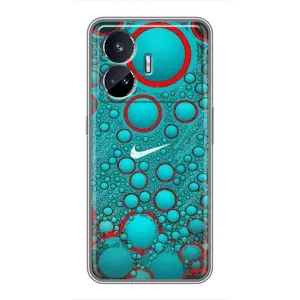 Силиконовый Чехол на Realme GT Neo 5 с картинкой Nike (Найк зеленый)