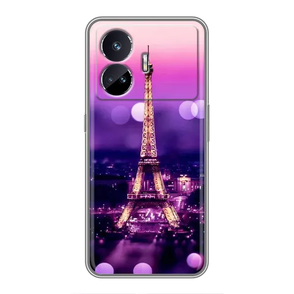 Чехол с рисунком «Париж башня» для Realme GT Neo 5 Чехол с рисунком «Париж башня» для Realme GT Neo 5