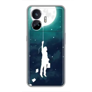 Чехол (ТПУ) с планетами на Realme GT Neo 5 (To The moon)
