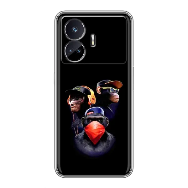 Чехол с рисунком «Три обезьяны» для Realme GT Neo 5 Чехол с рисунком «Три обезьяны» для Realme GT Neo 5