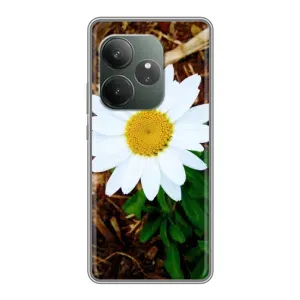 Чехол с ромашками на Realme GT Neo 6 SE (Белая ромашка)