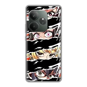 Силиконовые чехлы с глазами Anime для ДжиТи Нео 6 СЕ (Глаза на чорном)