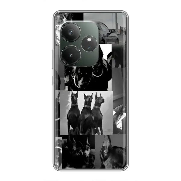Чехол с рисунком «Коллаж Доберман» для Realme GT Neo 6 SE