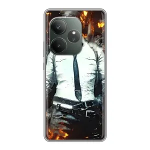 Силиконовый чехол с картинкой "Герой Pubg" на Realme GT Neo 6 SE (Man Пубг)