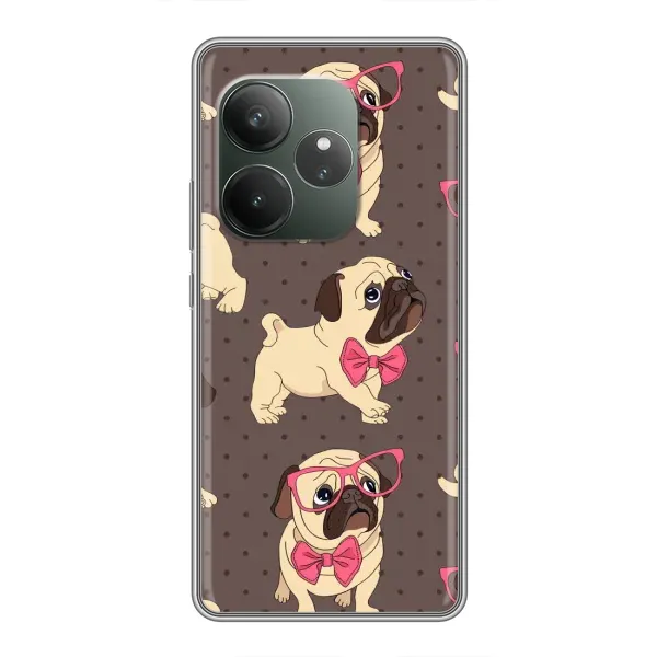 Чехол с рисунком «Собачки Мопсики» для Realme GT Neo 6 SE Чехол с рисунком «Собачки Мопсики» для Realme GT Neo 6 SE