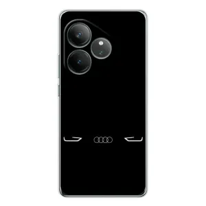 Силиконовый бампер с картинкой машины на Realme GT Neo 6 (Силует Audi)