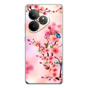 Чехол с принтом САКУРЫ на Realme GT Neo 6 (Бабочки на сакуре)