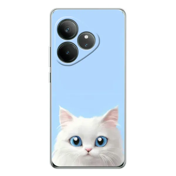 Чехол с рисунком «Белый кот» для Realme GT Neo 6 Чехол с рисунком «Белый кот» для Realme GT Neo 6