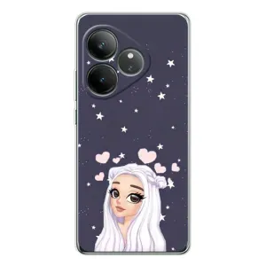 Чехол Стильные девушки на Realme GT Neo 6 (Девушка и сердечки)