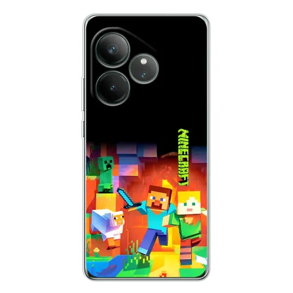 Чехол с рисунком «Герой Майнкрафт» для Realme GT Neo 6 Чехол с рисунком «Герой Майнкрафт» для Realme GT Neo 6