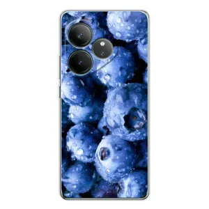 Чехол с изображением вкусной еды для Realme GT Neo 6 (Голубика)