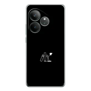 Чехол с картинками на черном фоне для Realme GT Neo 6 (Книжки)