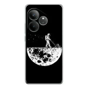 Силиконовый Чехол с принтом "Космонавты" на Realme GT Neo 6 (Космонавт)