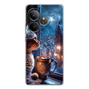 Чехлы на Новый Год Realme GT Neo 6 (Кот новогодний)
