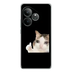 Бампер с принтом Мемы для Realme GT Neo 6 (Кот в слезах)