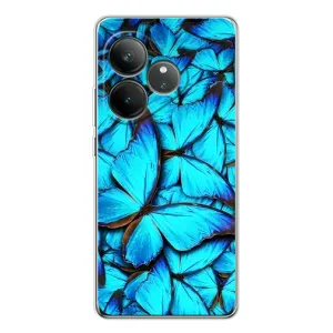Силиконовый бампер с картинкой животных для Realme GT Neo 6 (Крылья бабочек)