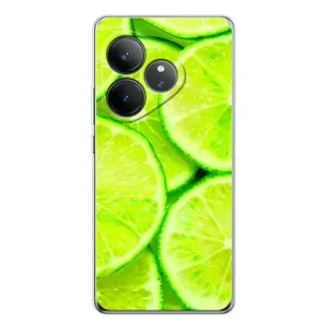 Чехол с изображением вкусной еды для Realme GT Neo 6 (Лайм)