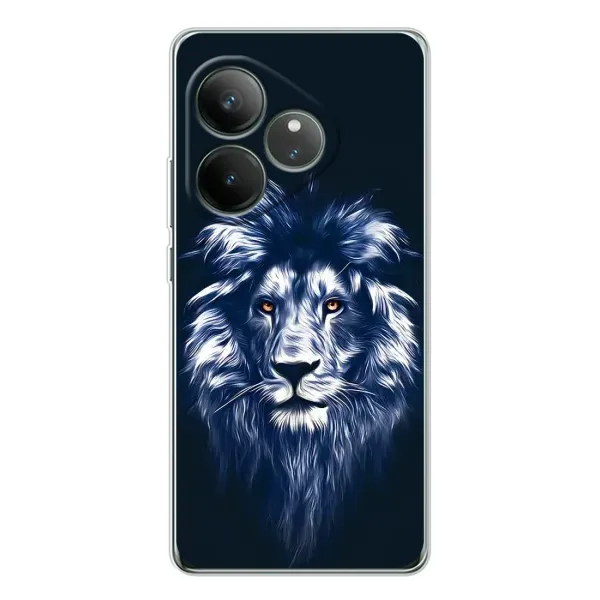 Чехол с рисунком «Лев - синий» для Realme GT Neo 6 Чехол с рисунком «Лев - синий» для Realme GT Neo 6