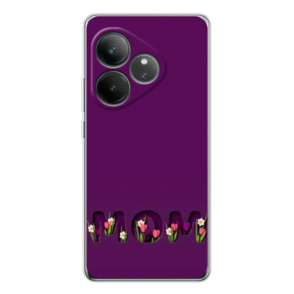 Чехол с рисунком «Мама с цветами» для Realme GT Neo 6