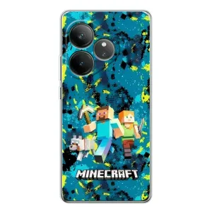 Чехлы для Realme GT Neo 6 (Персонажи Майн Крафт) (Майнкрафт)
