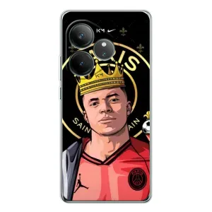 Чехол (TPU) с Футболистом на Realme GT Neo 6 (Mbappe King)