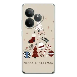 Чехол Санта Клаус для Realme GT Neo 6 (Merry Christmas)