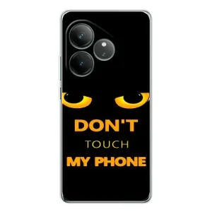 Чехол с Прикольным принтом на Realme GT Neo 6 (Не трогай мой телефон)