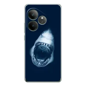 Силиконовый бампер с картинкой животных для Realme GT Neo 6 (Пасть Акулы)