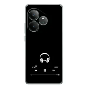 Чехол с картинками на черном фоне для Realme GT Neo 6 (Плеер)